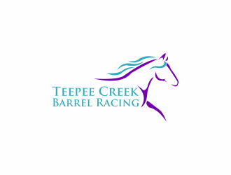 Teepee Creek Barrel Racing  logo design by luckyprasetyo