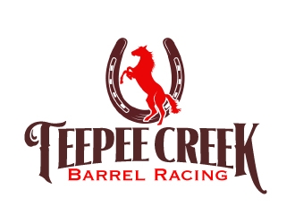 Teepee Creek Barrel Racing  logo design by AamirKhan
