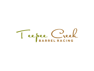 Teepee Creek Barrel Racing  logo design by bricton