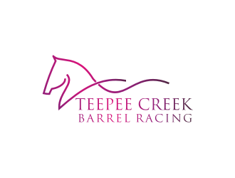 Teepee Creek Barrel Racing  logo design by febri