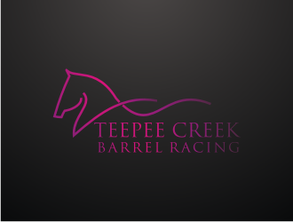 Teepee Creek Barrel Racing  logo design by febri