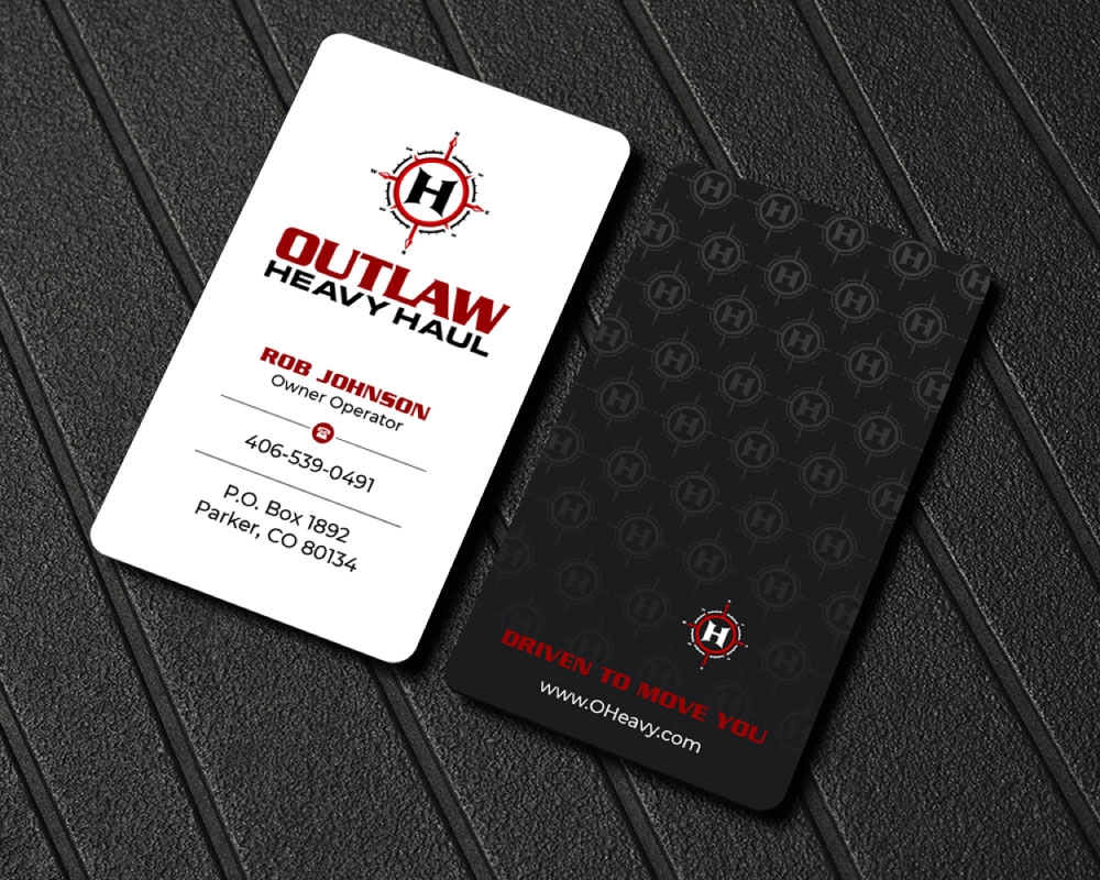Outlaw Heavy Haul logo design by Boomstudioz