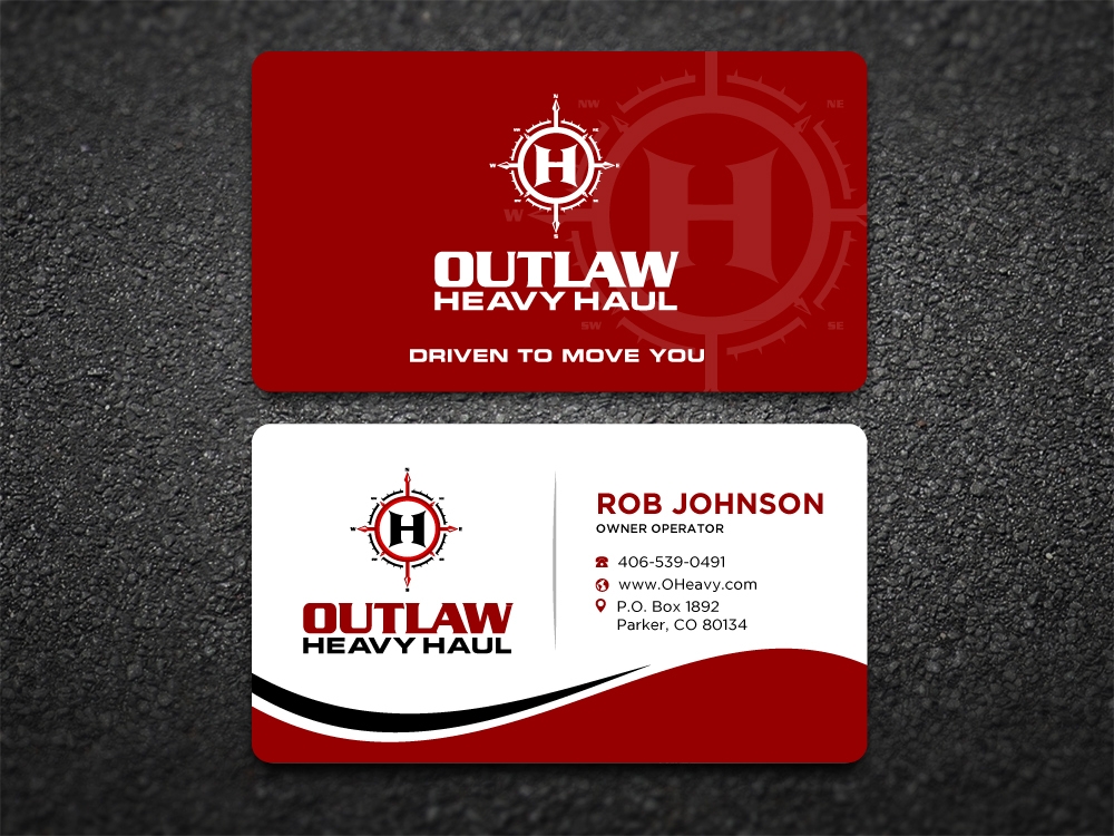 Outlaw Heavy Haul logo design by labo