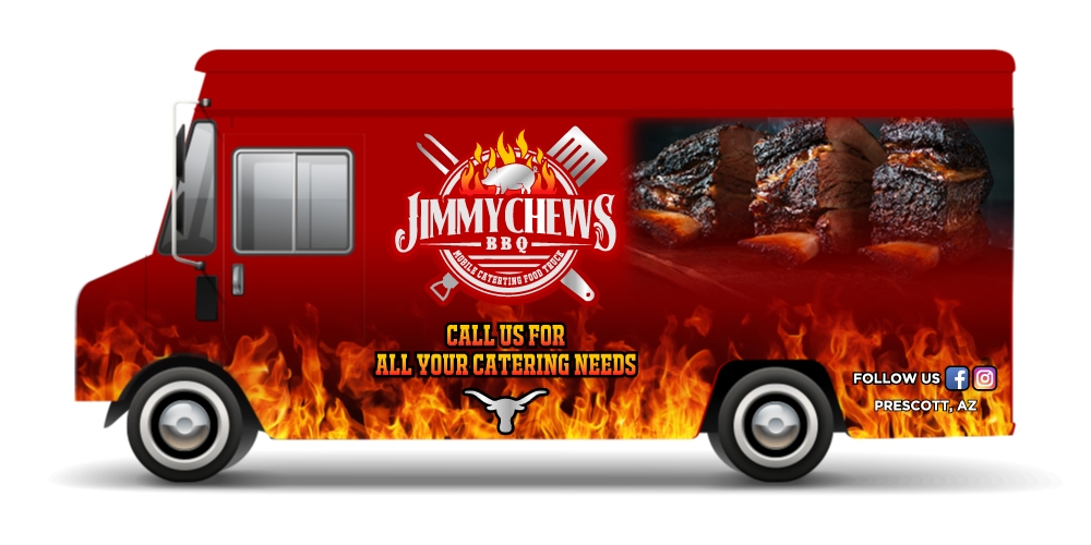 Jimmy Chews BBQ logo design by labo