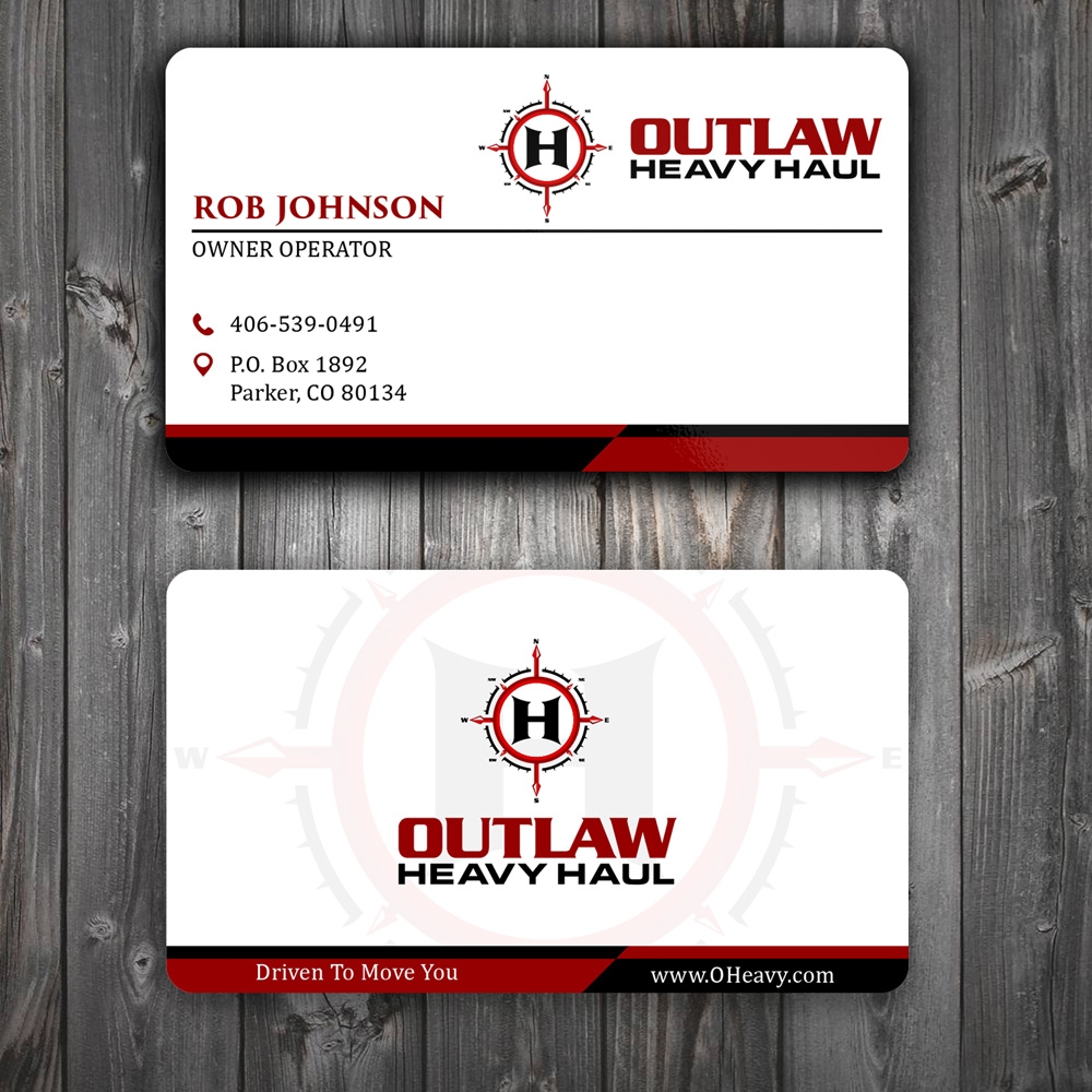 Outlaw Heavy Haul logo design by Gelotine