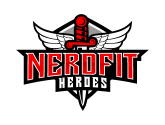 NerdFit Heroes logo design by shadowfax