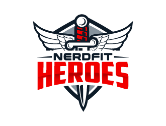 NerdFit Heroes logo design by shadowfax