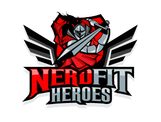 NerdFit Heroes logo design by PRN123