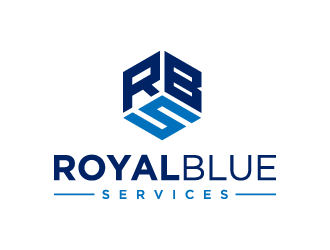 Royal Blue Services logo design by denfransko