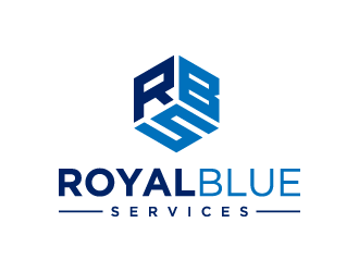 Royal Blue Services logo design by denfransko