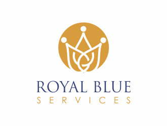 Royal Blue Services logo design by up2date