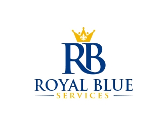 Royal Blue Services logo design by MarkindDesign