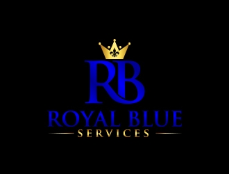 Royal Blue Services logo design by MarkindDesign