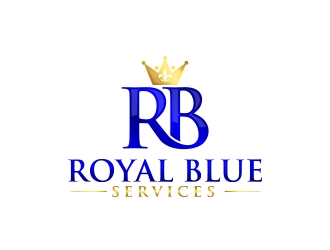 Royal Blue Services logo design by MarkindDesign