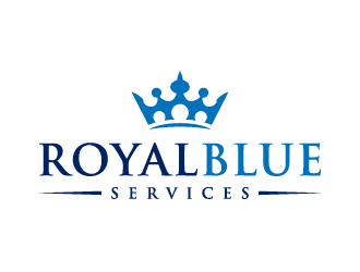 Royal Blue Services logo design by denfransko