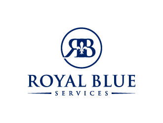 Royal Blue Services logo design by denfransko