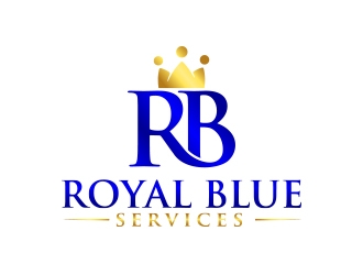 Royal Blue Services logo design by MarkindDesign