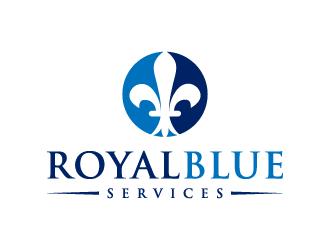 Royal Blue Services logo design by denfransko