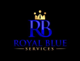Royal Blue Services logo design by MarkindDesign