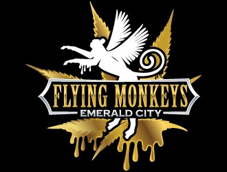 Flying Monkeys (Emerald City Cookies x Locktite)  logo design by Suvendu