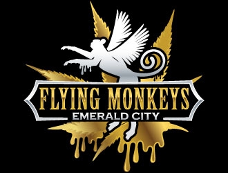 Flying Monkeys (Emerald City Cookies x Locktite)  logo design by Suvendu