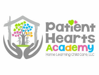 Patient Hearts Academy- Home Learning Child Care, LLC logo design by nikkiblue