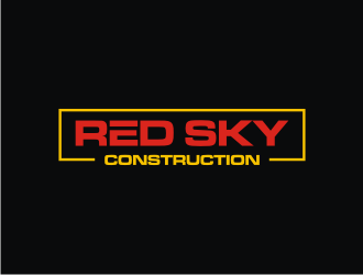 Red Sky Construction  logo design by Zeratu