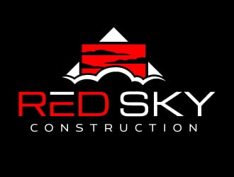 Red Sky Construction  logo design by jaize