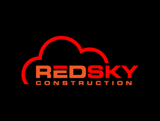 Red Sky Construction  logo design by denfransko