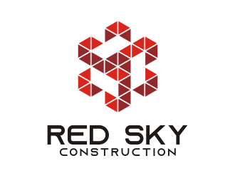 Red Sky Construction  logo design by elleen