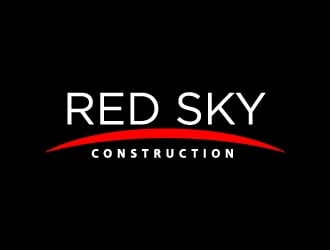 Red Sky Construction  logo design by sakarep