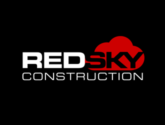 Red Sky Construction  logo design by kunejo
