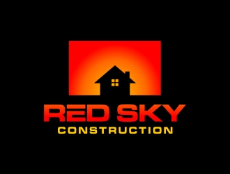 Red Sky Construction  logo design by excelentlogo