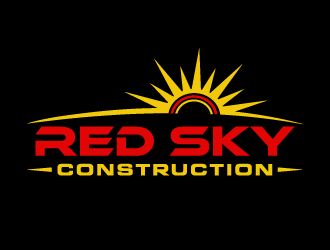 Red Sky Construction  logo design by akilis13