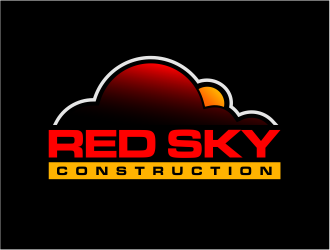 Red Sky Construction  logo design by evdesign