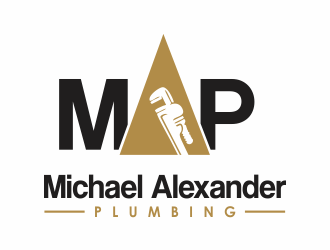 MAP Michael Alexander Plumbing logo design by up2date