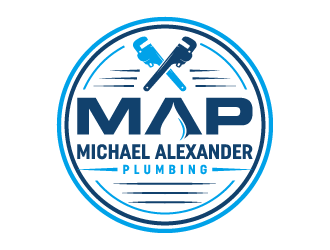 MAP Michael Alexander Plumbing logo design by akilis13