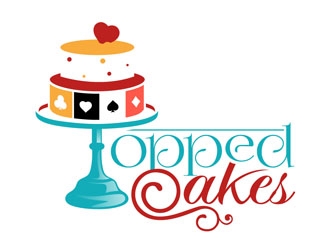 Topped Cakes logo design by DreamLogoDesign