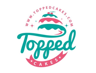 Topped Cakes logo design by DreamLogoDesign