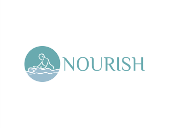 Nourish logo design by Gwerth
