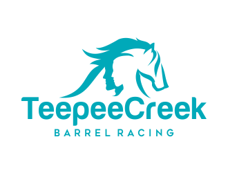 Teepee Creek Barrel Racing  logo design by AisRafa