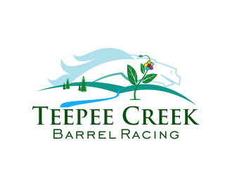 Teepee Creek Barrel Racing  logo design by nandoxraf