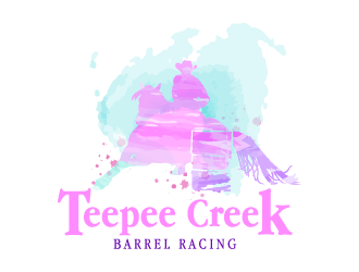 Teepee Creek Barrel Racing  logo design by IanGAB