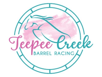 Teepee Creek Barrel Racing  logo design by MonkDesign