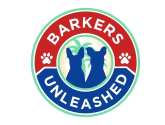 Barkers Unleashed logo design by Vickyjames