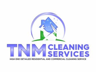 TNM Cleaning Services logo design by madjuberkarya