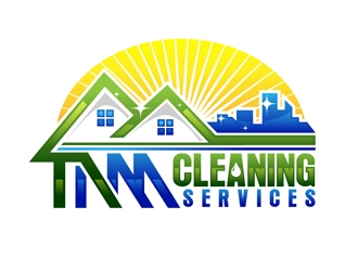 TNM Cleaning Services logo design by DreamLogoDesign