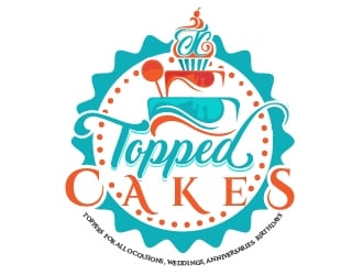 Topped Cakes logo design by dorijo