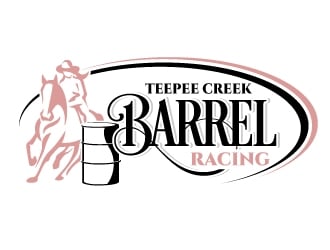 Teepee Creek Barrel Racing  logo design by jaize