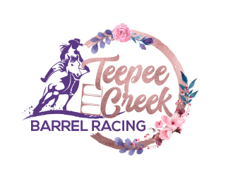 Teepee Creek Barrel Racing  logo design by scriotx